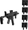 Hold Up Displays - Horizontal Gun Wall Mount for Indoor Display - Shotgun Holder - Bow Wall Hanger - Rifle Wall Mount - Heavy Duty Steel Slatwall 5 Pa