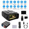 Night Vision Goggles 4K Full-Color Binoculars 10X Zoom with 2624ft Viewing Range 3'' Screen 64G MMC Card WIFI APP Control Save Photo and Video for Cam