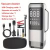 2000A Multi-Functional Portable Power Supply, Car Emergency Start Power Supply, 15V Digital Display with Charging Bank, Vacuum Cleaner, Flashlight