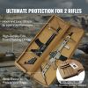 Rifle Bag, 36 inch Tactical Double Long Gun Bag, Soft Rifle Case with Lockable Zipper, Portable Handle & Shoulder Strap